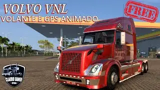 Download Volvo VNL 670 v1.6.7 Volante e Gps Animado [1.52/1.53]