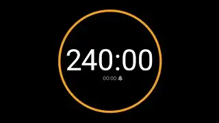 240 Minute Timer with Alarm / iPhone Timer Style