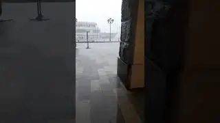 Москва сегодня  Ливень и град Северный Речной вокзал