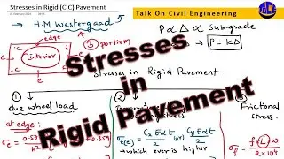 Stresses in Rigid Pavement Slab, HM Westergaard Expressions