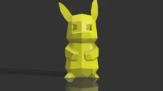 Low Poly Pikachu Time Lapse