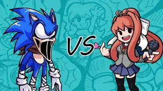 Friday Night Funkin' Lunatic Monika vs Sonic