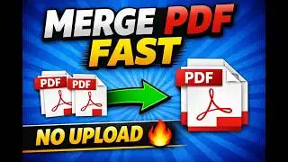 How to Merge PDF Files Online Free (No Upload, Privacy-First) | FusioFiles Tutorial