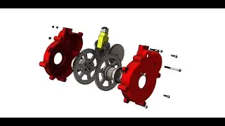 Yellow DC Motor Gearbox - Steps to Assembly