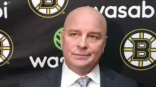 Jim Montgomery on Bruins 8-2 Loss: 