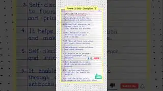 Power Of Self Discipline Best 10 Lines in English 🏋️🧗 