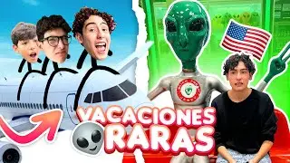 VIAJE EXTRAÑ0 EN FAMILIA 😋 FUIMOS CON EXTRATERRESTRES!👽 | Leo Study