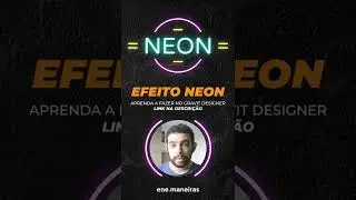 Dá para fazer texto com EFEITO NEON no GRAVIT DESIGNER! #shorts