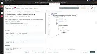 34. Find First and Last Position of Element in Sorted Array