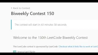 Leetcode BiWeekly Contest 150 LIVE || 