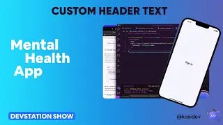Add Custom Header Text | flutter tutorial