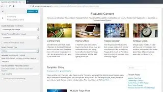 How to Add Featured Page Content?