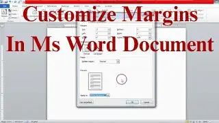 How To Customize Margins In A Word Document