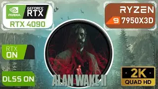 WILL IT RUN ALAN WAKE 2 PATH TRACING | RTX PERFORMANCE | DLSS 2K BENCHMARK | RTX 4090 + 7950X3D