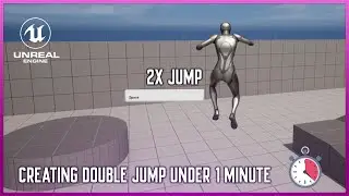 How To Create Double Jump (Under 1 Minute) - Unreal Engine 5 Tutorial