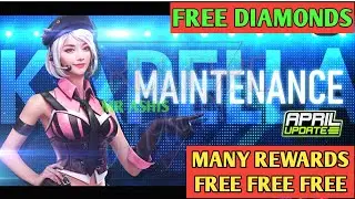 FREE FIRE NEW EVENT DETAILS | FREE FIRE MAINTAINANCE BREAK APRIL UPDATE FREE FIRE | Mr Ashis