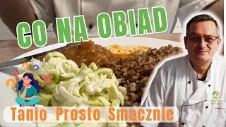 Przepis na Tani Prosty Obiad Karkówka w sosie Kasza Surówka z Pora