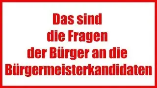 Stadt.Gespräch | Bad Bramstedt | Bürgermeisterwahl - Das sind die Fragen der Bad Bramstedter