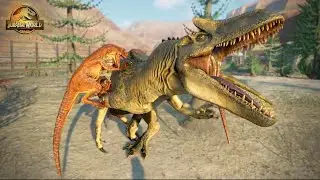 20 Raptors vs Allosaurus | Jurassic World Evolution 2