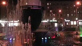 Фонтан на Театральной площади Новокузнецка