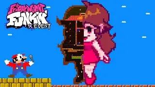 Game Box: Super Mario VS Giant GIRL FRIEND MAZE (Friday Night Funkin) | Game animation