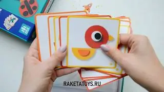 Деревянный конструктор "Геометрия.Животные"