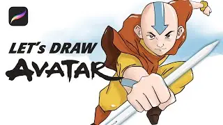 Lets Draw Avatar - The Last Airbender On Procreate IPad and Apple Pencil