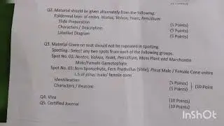 INSTRUCTIONS PRACTICAL EXAMS BOTANY. FIRST YEAR 2022
