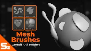 Mesh Brushes: ZBrush All Brushes
