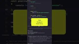 🧐Weired Temporal Dead Zone in Javascript #javascript #programming #learnjavascript #coding