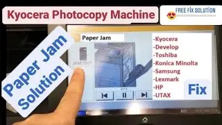 All Kyocera Cassette 4002 4012 3040 1120 3145 2553 3655 2735 3252 2040 Paper Jam Solution Jam 0501