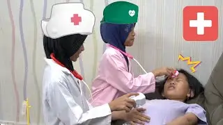 Husna dan teman bermain dokter-dokteran dan polisi-polisian | Zein husna