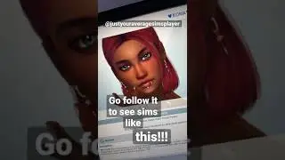 My Sims CAS Tiktok Account!!