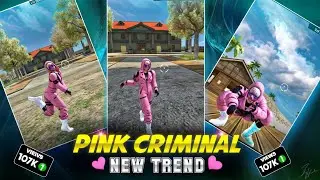 💥PINK CRIMINAL FUNNY MOMENT EDITING TUTORIAL 😂 pink criminal free fire craflend map cod 🔥
