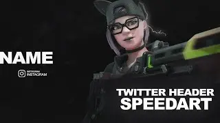 How i made This Cool Twitter Header! (SpeedArt)