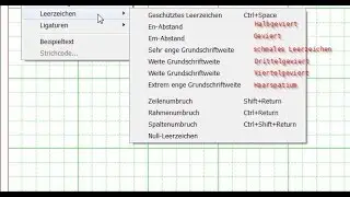 Scribus 1.4.5 - Mikrotypografie (Leerzeichen)