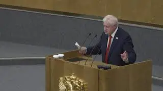 Выступление Сергея Миронова на пленарном заседании Госдумы