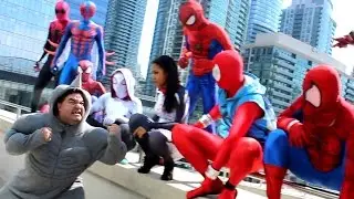 Spider-Man VS Rhino - Real Life Superhero Battle!