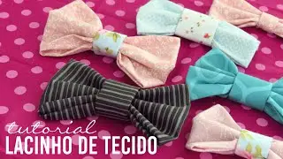 TUTORIAL LAÇO EM TECIDO | só com cola quente