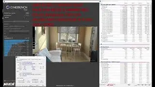 AMD RYZEN 7 9800X3D (stock) vs INTEL14900K (stock), Cinebench R23