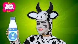 Cow Song And More | Preschool Songs For Kids | Tappy Troops – Educational Toddler Learning Videos