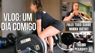 UM DIA COMIGO | VLOG | ATUALIZAÇÕES DA DIETA | TREINO DE GLÚTEOS PESADO!! | DIA A DIA EM CASA