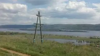 Из окна электрички Жигулевское Море - Самара