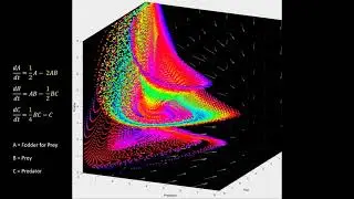 Evolution of 125,000 states in a 3D-Prey-Predator model!