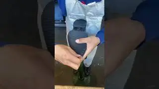 Adding sole protectors and heels to CCP boots using the original nails. #shoerepair #cobbler