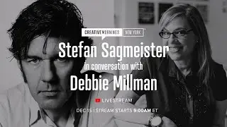CreativeMornings/New York: Stefan Sagmeister in conversation with Debbie Millman [Livestream]