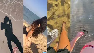 IDEAS PARA TOMARTE FOTOS EN LA PLAYA 🏖👙☀️😍.