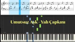 Umutsuz Aşk - Synthesia version #pianocover #pianotutorial #yalıçapkını