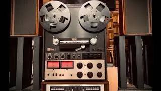 Cối Teac A-7400 (Custom) hầm hố đậm chất Âu châu. Chơi băng 10" Chạy 4 track - 2 track.