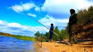 Отличная Рыбалка на РЕКЕ с Ночёвкой в Лютый Ветер в Красивом месте!
